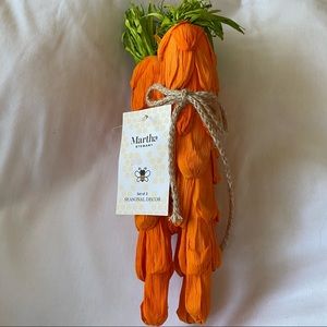 Martha Stewart Easter Spring Bundle Of 3 Carrots Brand New